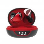 Wholesale TWS Stereo 9D Sound True Wireless Earbuds Touch Control Bluetooth Wireless Headset P68 (Black-Red)